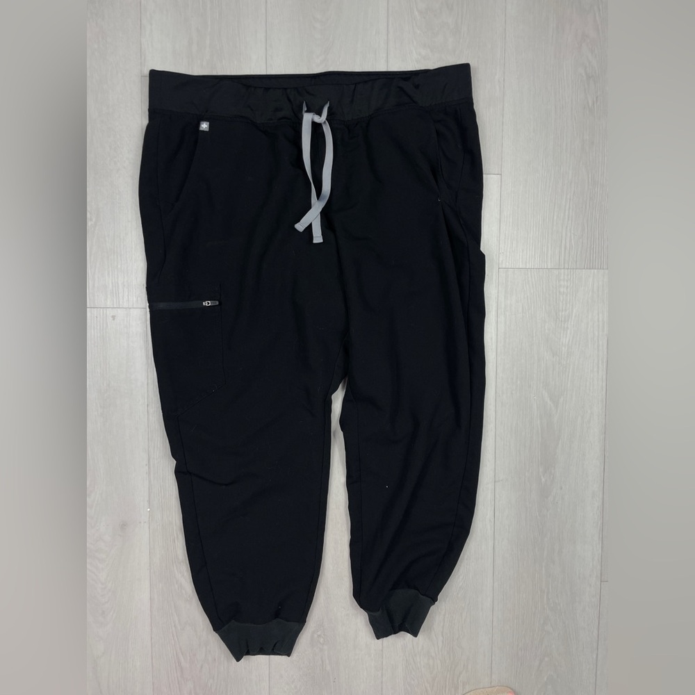 FIGS Zamora Black Jogger Scrub Pants XXL Technical Collection Healthcare
